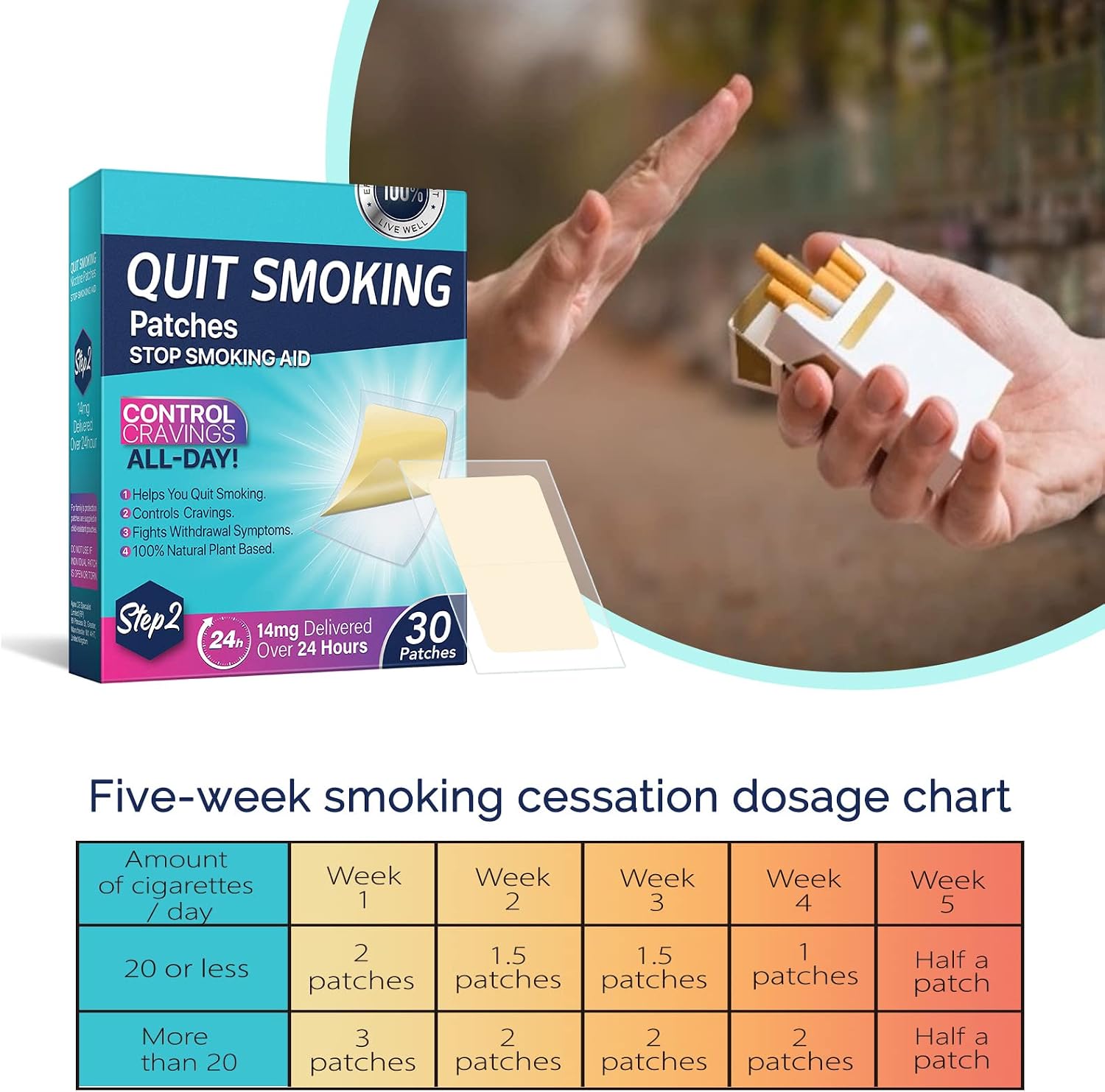 Thumbnail 1 de Step 2 Quit Smoking Patches (14mg) – 30 Count for 8–10 Week Quit Plan