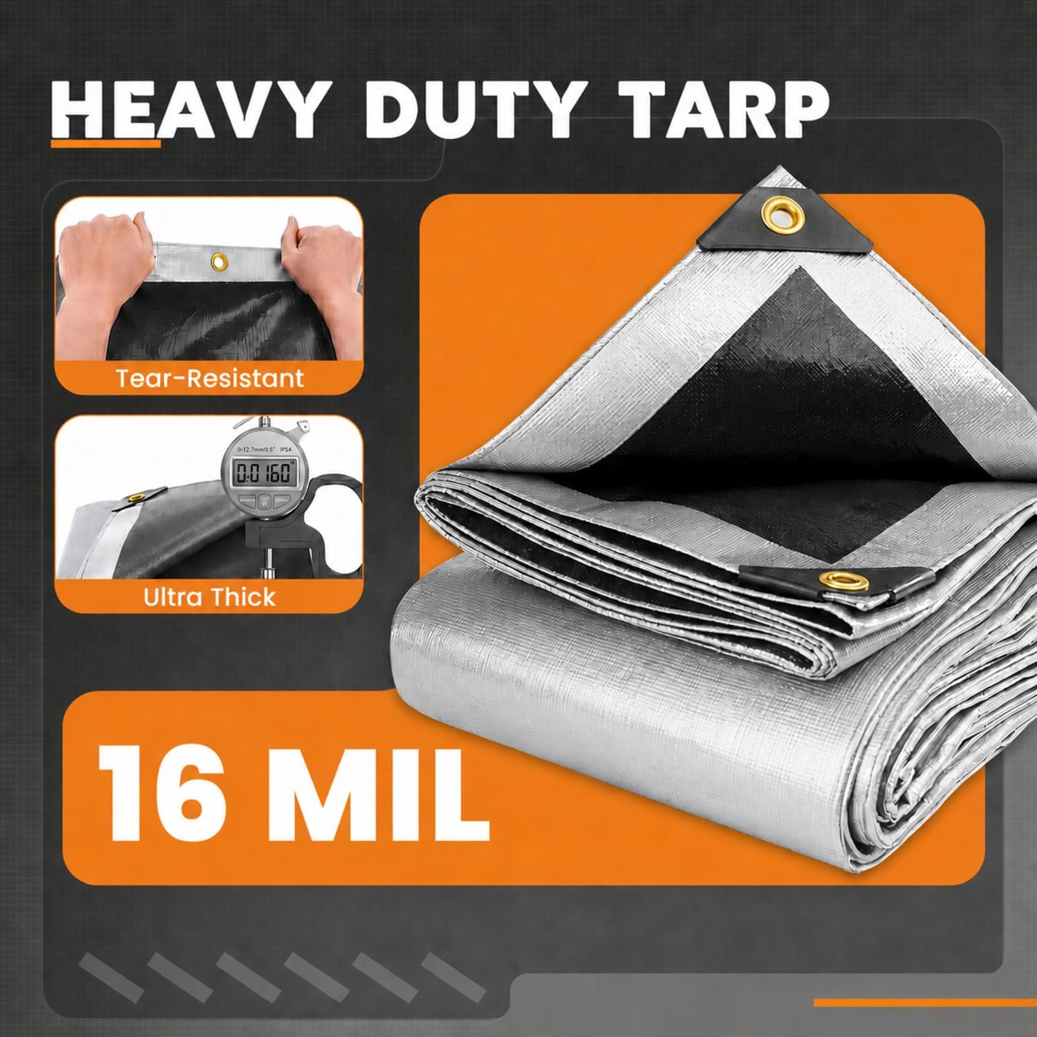 Detalle 2 de Keten Heavy Duty Tarp 20x30 ft