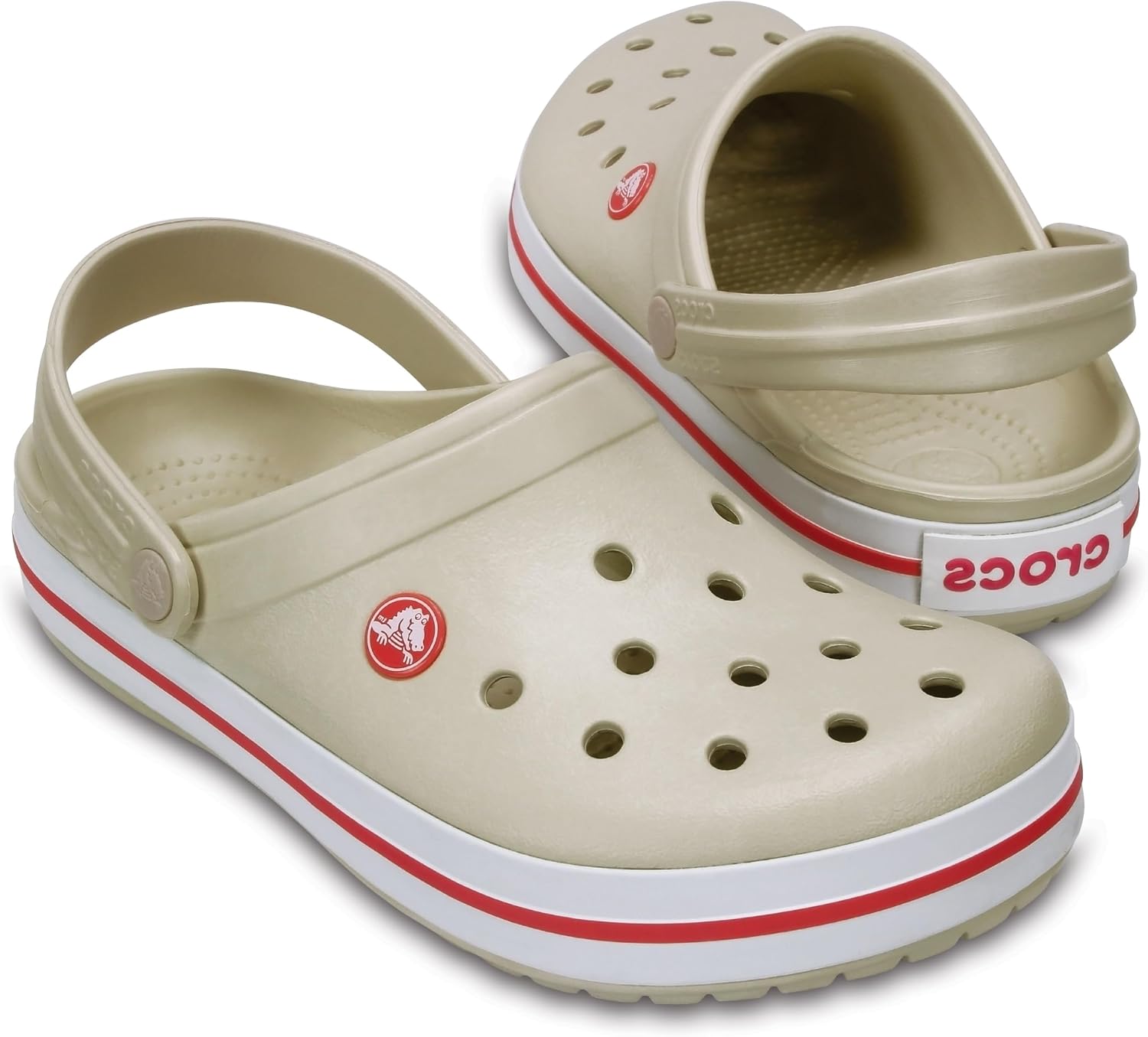Detalle de Crocs Crocband Clog Unisex – Stucco/Melon, EU 38/39