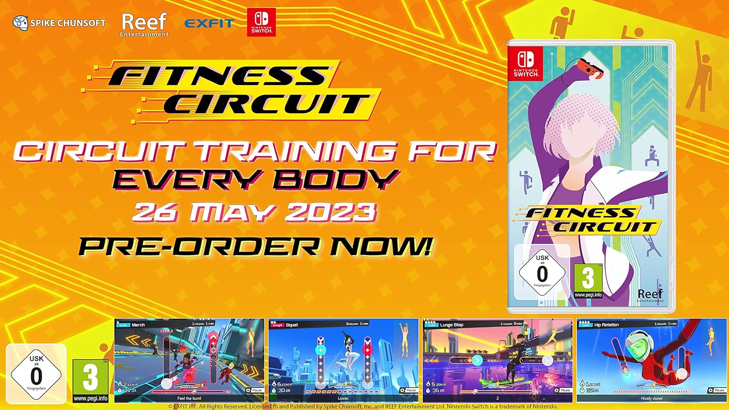 Detalle de Fitness Circuit – Kurzes, effektives Training auf der Nintendo Switch