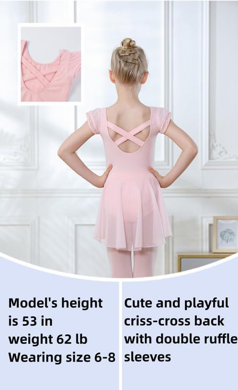 Detalle de DIPUG Ballet Leotard with Skirt for Toddler 🩰