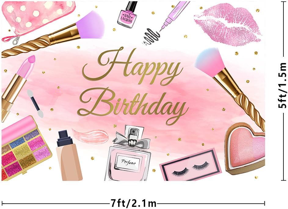 Thumbnail 2 de MEHOFOND 7x5ft girl birthday background banner (2.1 x 1.5m) for cake smash, party photos and studio use