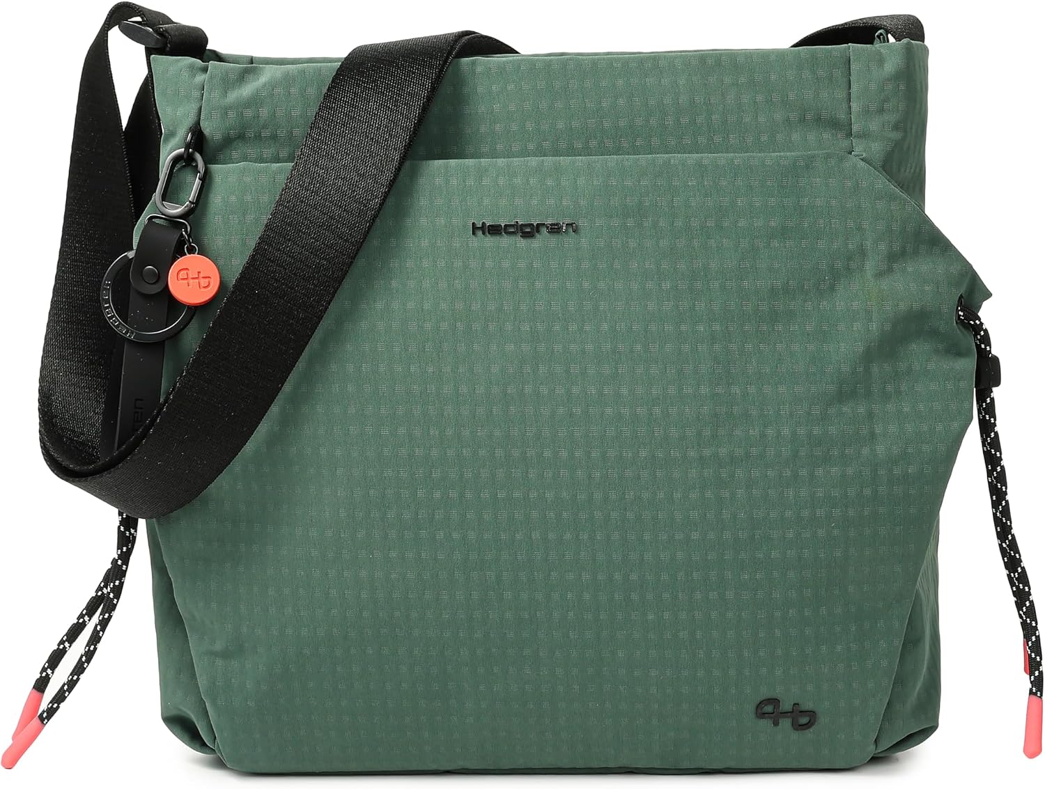 Detalle de Hedgren MAKOTO Damen Square Crossover – String Collection Umhängetasche (Duck Green) 5,5 l