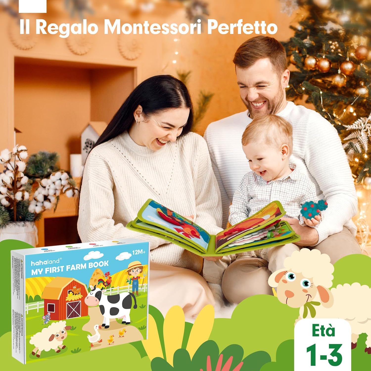Thumbnail 6 de hahaland Busy Board Montessori Libro Interattivo 1 Anno – Attività sensoriali e didattiche 20-in-1