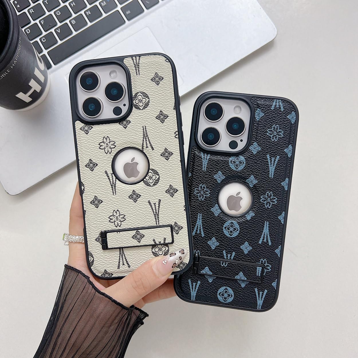 Detalle 1 de Dropcases iPhone 16 Pro Max Case with PU Leather