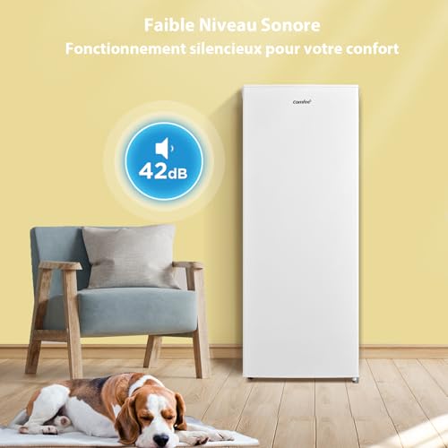 Detalle 2 de COMFEE' RCU160WH2(E) Congélateur Armoire 160L – Blanc: équilibre pratique et capacité généreuse