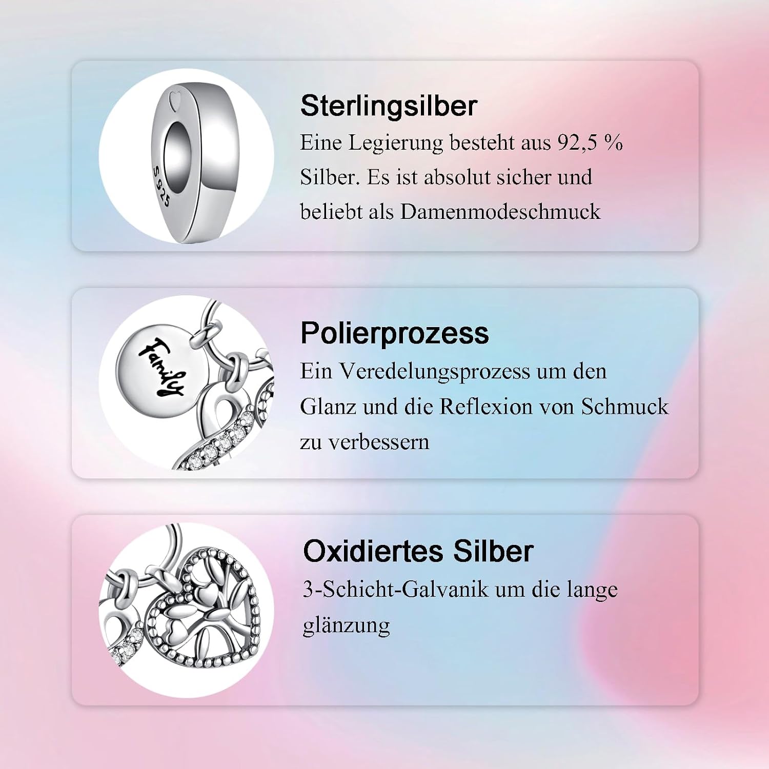 Thumbnail 4 de Alstiva Charm Anhänger 925 Sterlingsilber