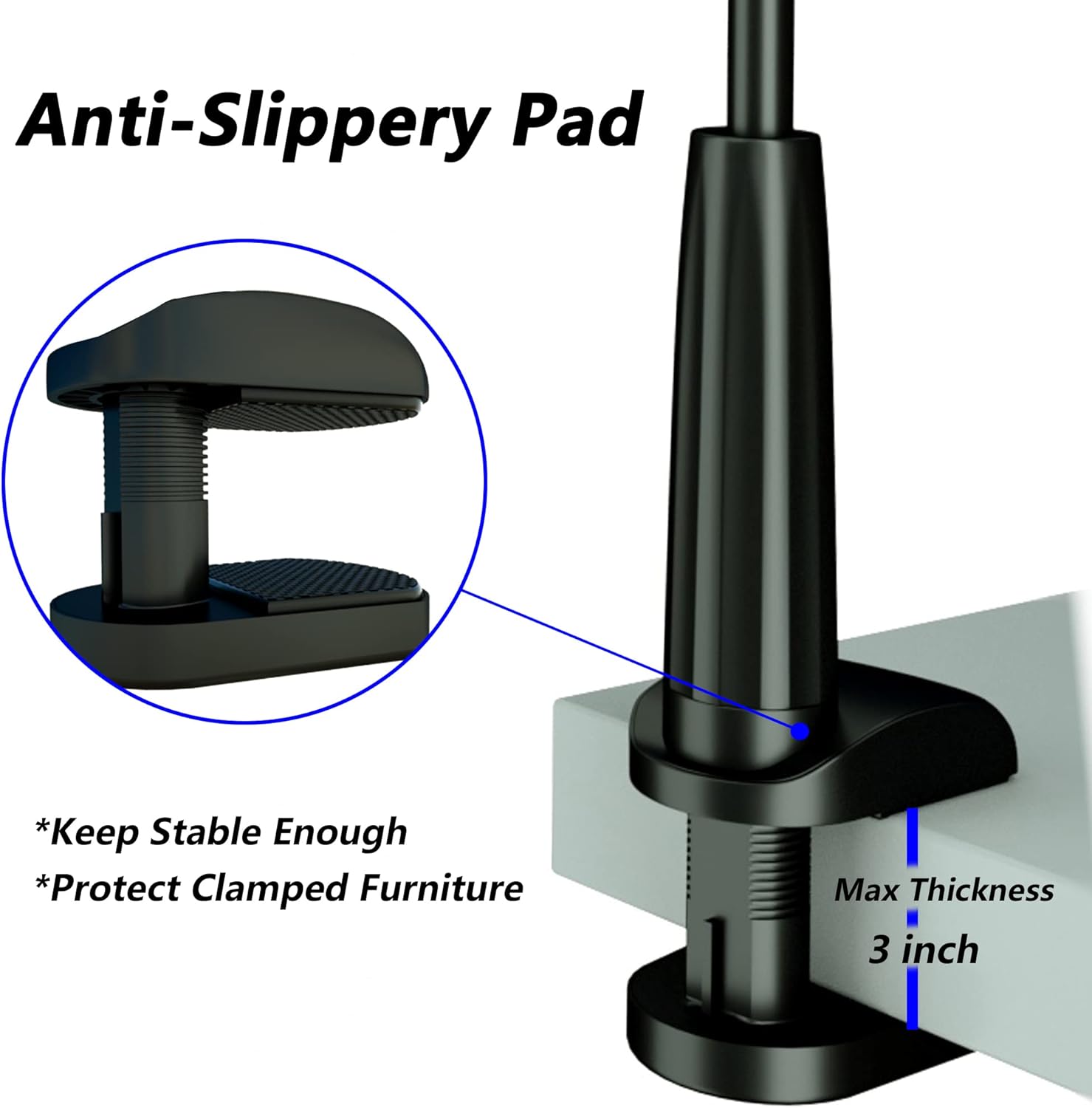 Thumbnail 4 de Universal Flexible Gooseneck Phone Mount 3.5–7"