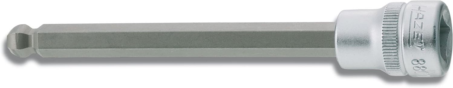 Detalle de HAZET 8801H4 ヘキサゴンソケット 9.5mm差込角・対辺4mm・全長55mm