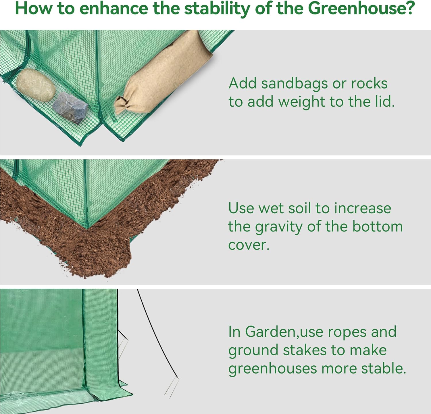 Thumbnail 6 de Heyfurni Walk in Greenhouse PE Cover Replacement (3-Tier, Heavy Duty)