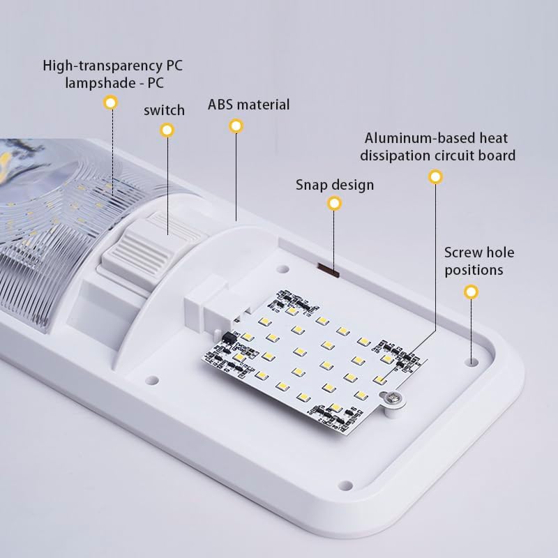 Detalle de ANYPOWK A-2 12V RV LED Lights, 4500K, 600 lm, Pack of 2