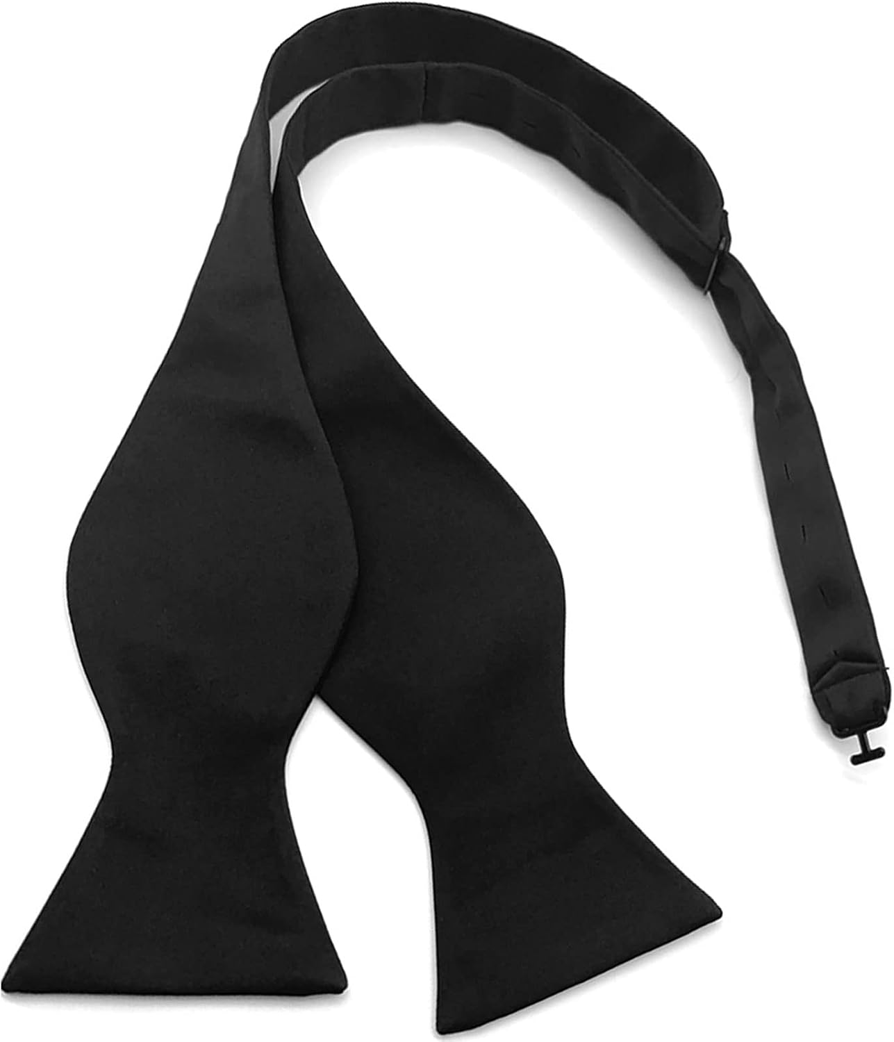 Archic Black Self Tie Bow Ties for Men – Solid Plain Tuxedo, Wedding & Formal Wear
