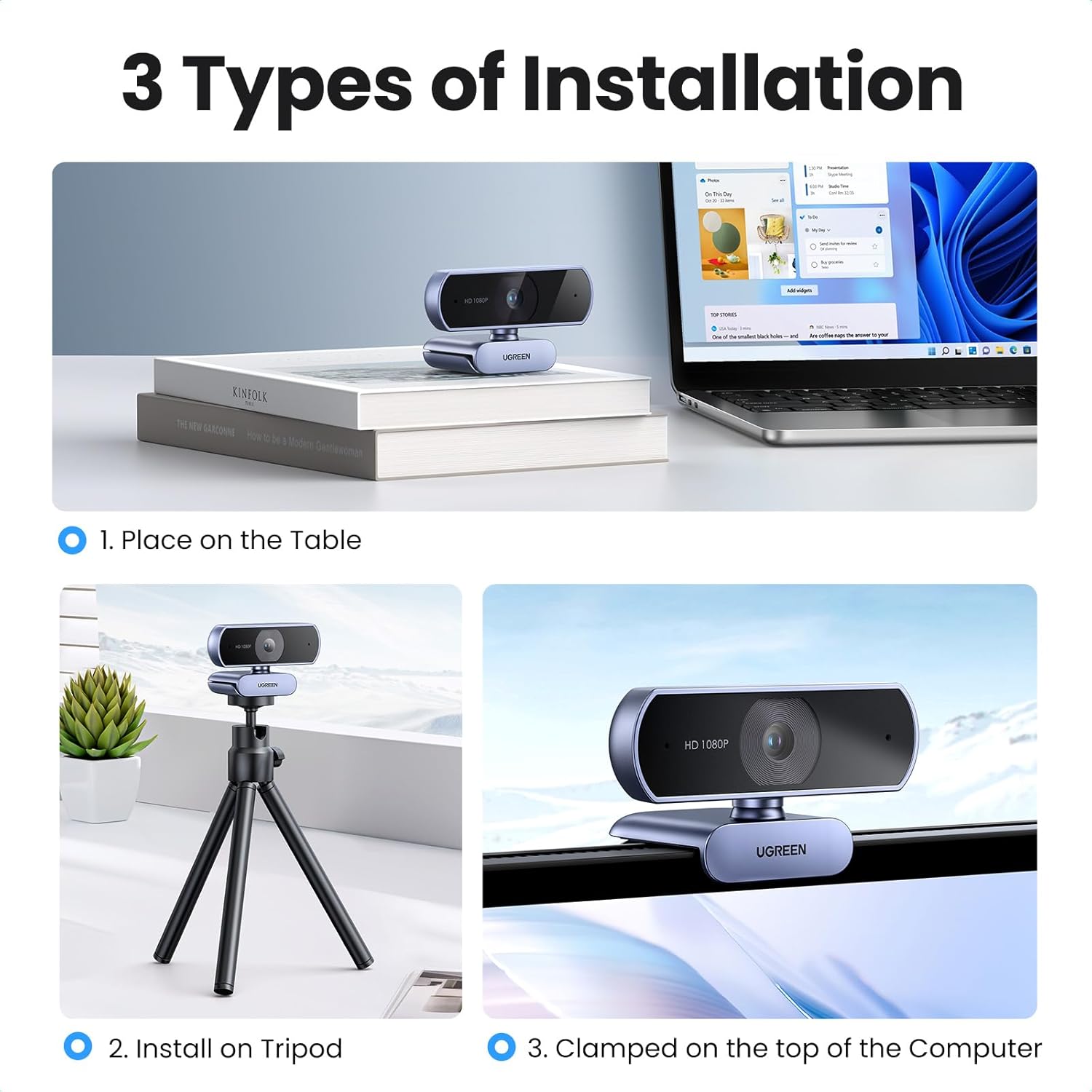 Thumbnail 5 de UGREEN Webcam for PC 1080p webcam