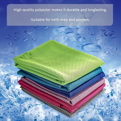 Detalle de WOONEKY Kühlhandtuch 6 Stück – Polyester, schweißabsorbierend, kühlend für Sport