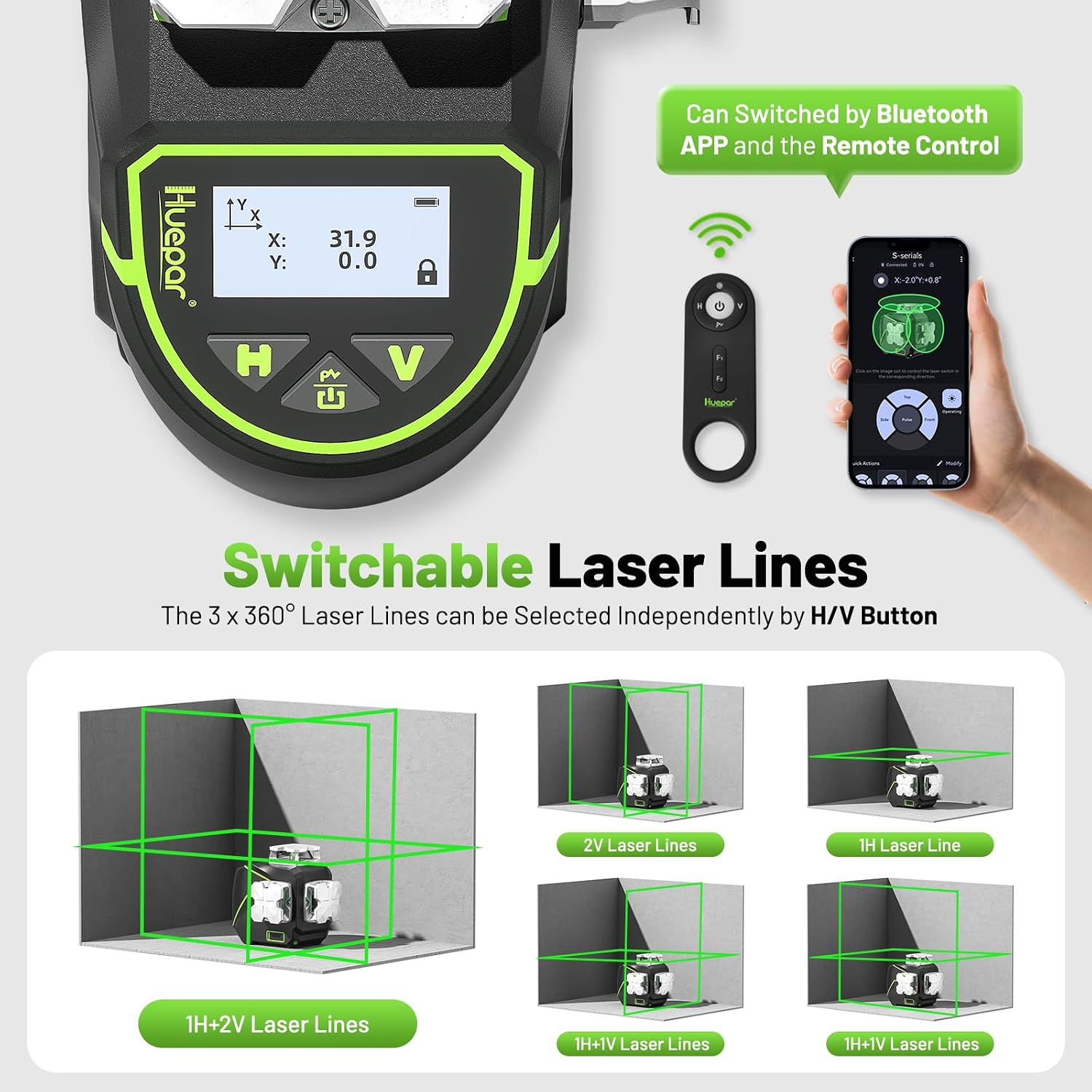 Detalle de Huepar Laser Level S03CG
