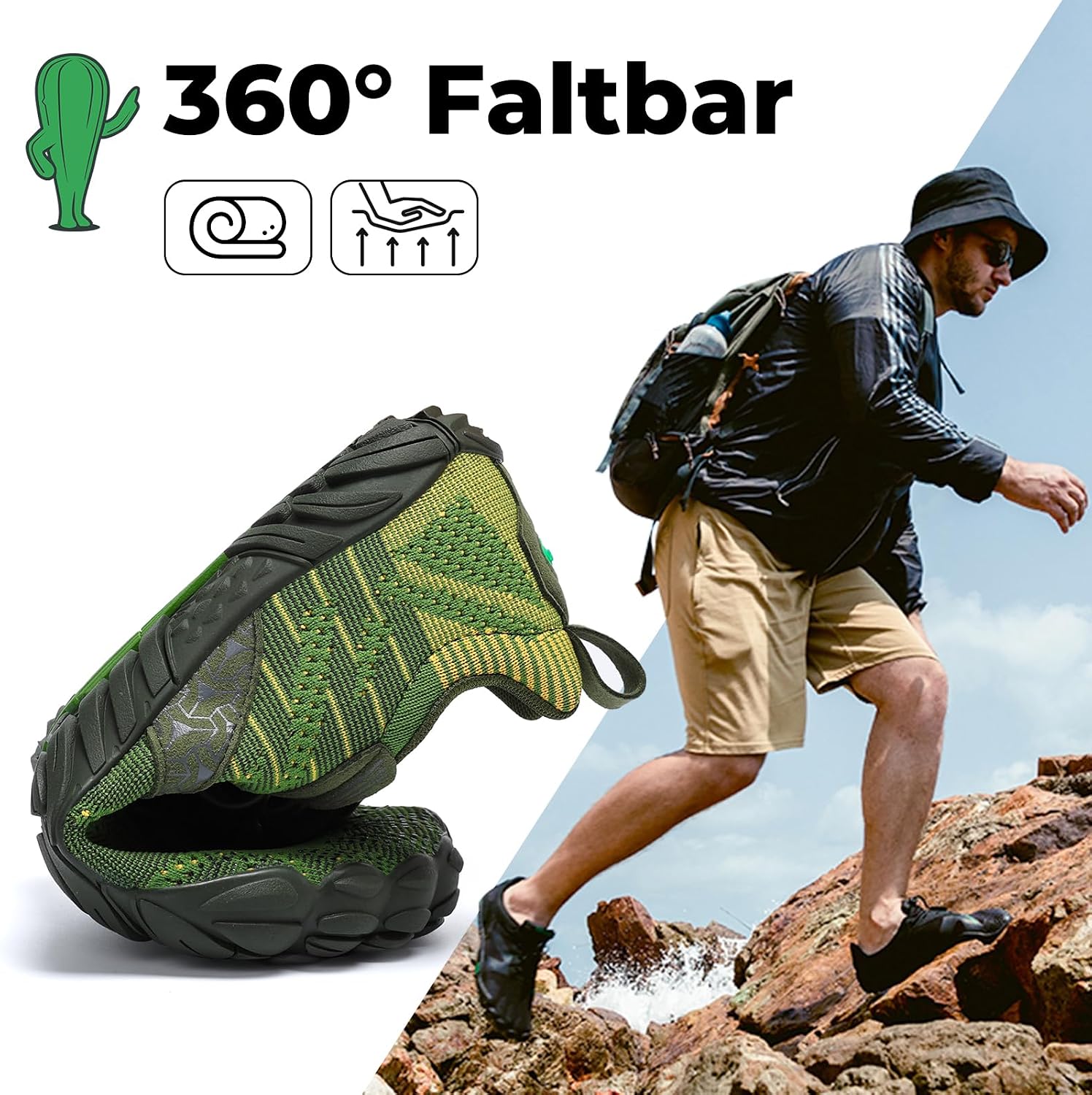 Thumbnail 5 de SAGUARO Unisex Barfußschuhe Outdoor – Zehenfreiheit, Zero-Drop und faltbar