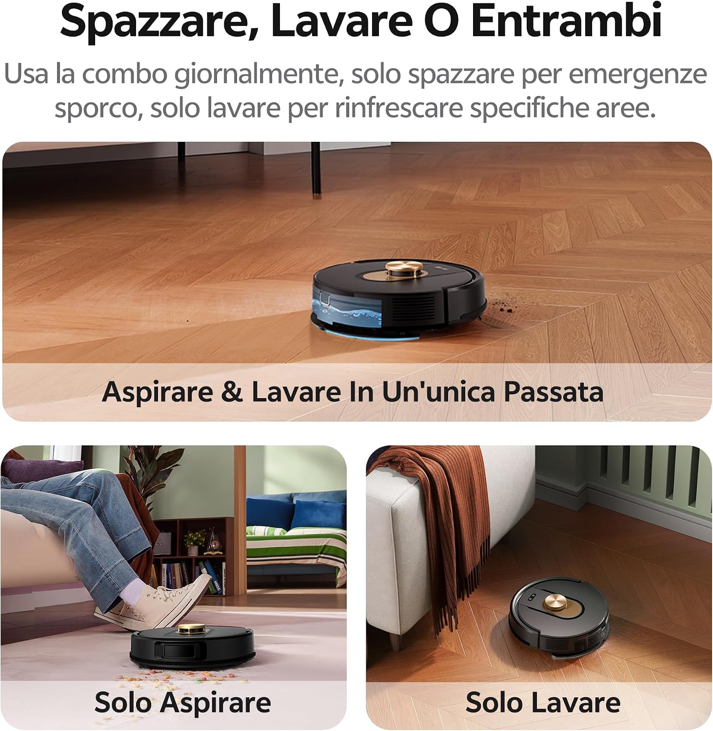 Detalle 2 de Vexilar W9 8000Pa Robot aspirapolvere lavapavimenti