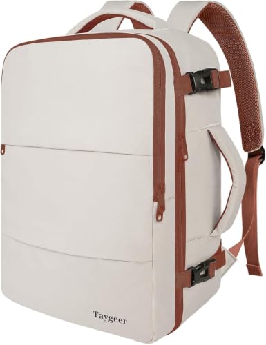 Detalle de Taygeer Mochila 40x30x20 para Ryanair: compañera de viaje ergonómica y organizada