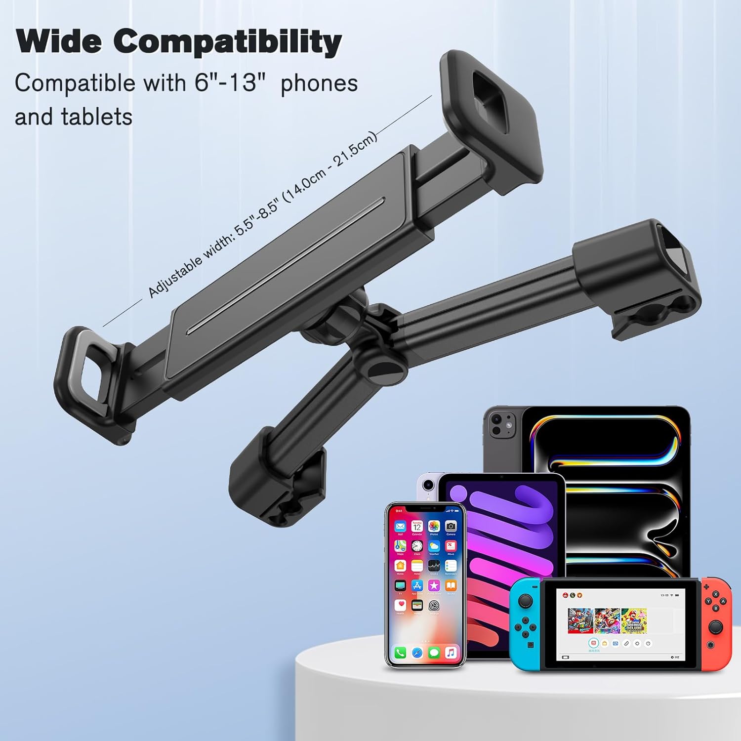 Thumbnail 2 de FINTIE Tablet Halterung Auto (Universal) – 360° drehbar für Geräte 6–13 Zoll