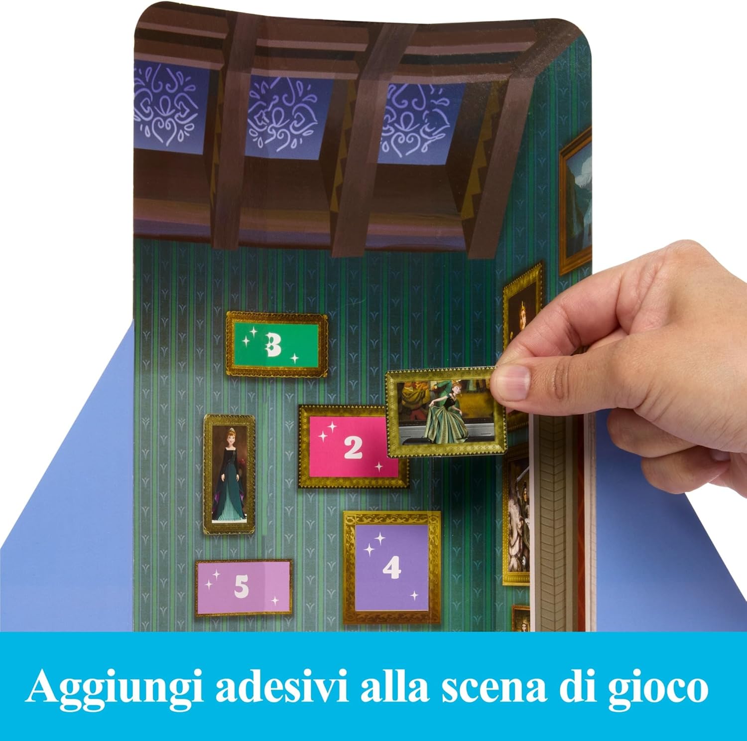 Thumbnail 3 de Mattel Disney Frozen Anna Spin & Reveal (HXD27) con 11 sorprese, accessori e adesivi