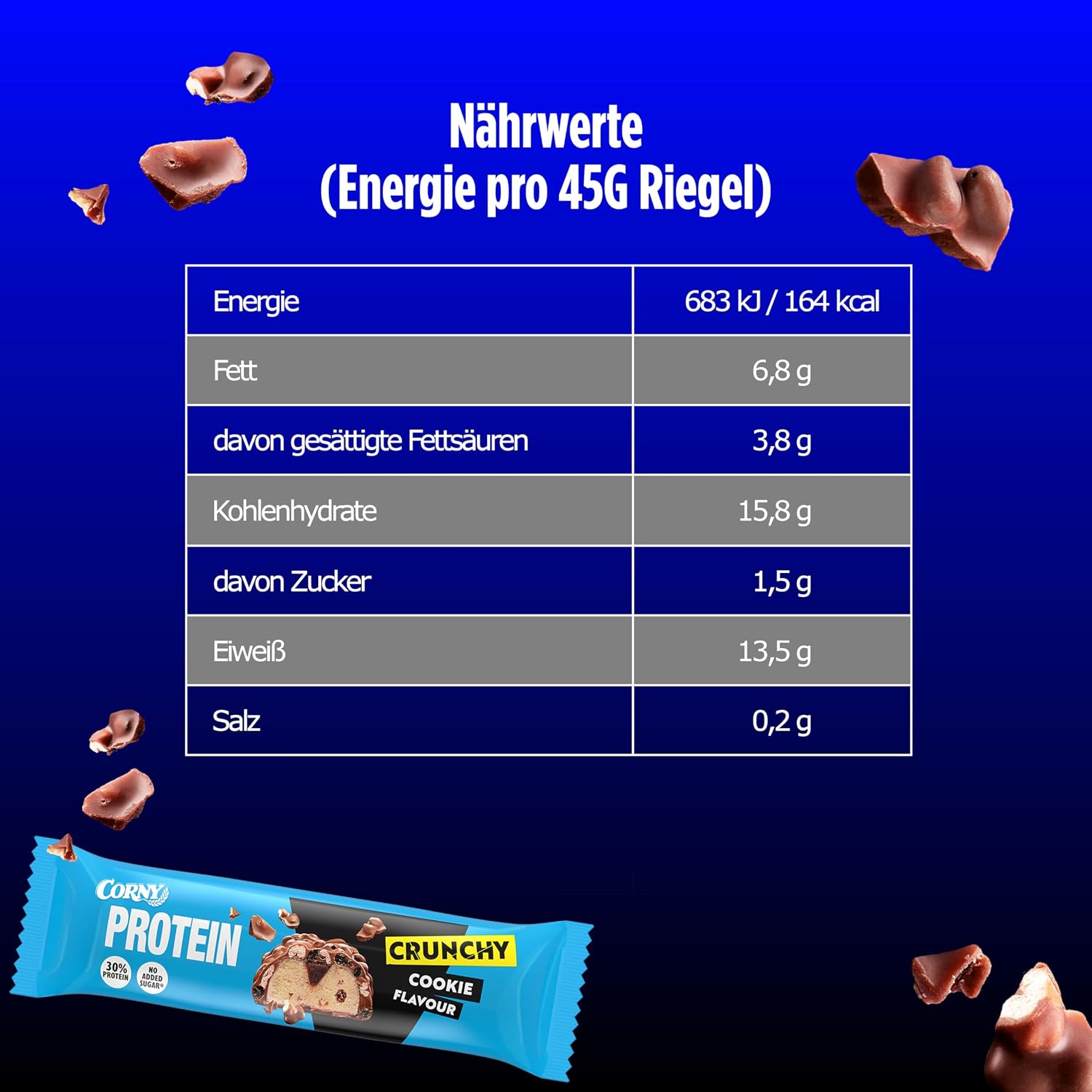 Thumbnail 1 de Corny Protein Crunchy Cookie 12×45g 🍫