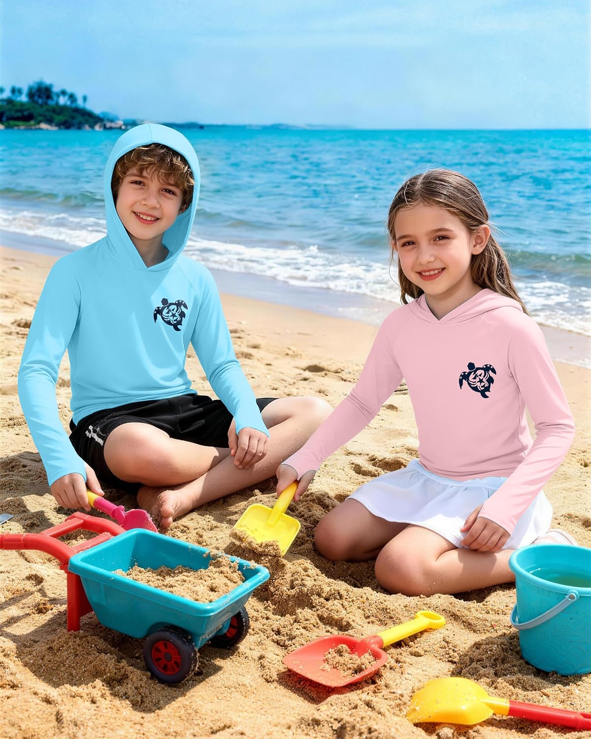 Thumbnail 1 de DRONIRING Kids Rash Guard Hoodie UPF 50+