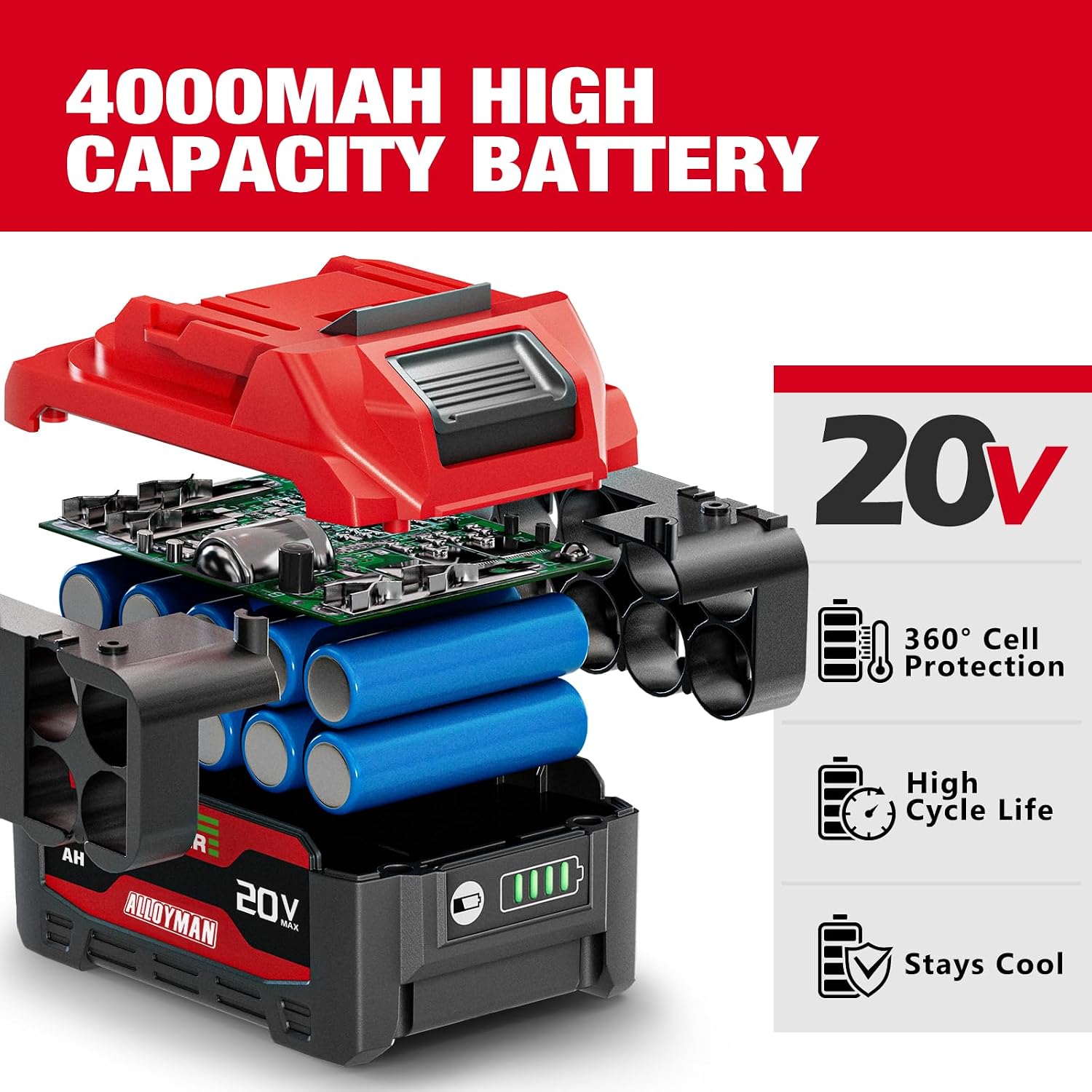 Thumbnail 6 de Alloyman Cordless Impact Wrench 4.0Ah