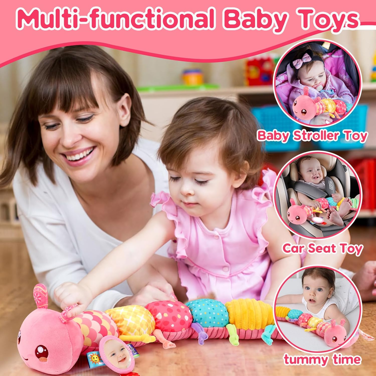 Thumbnail 4 de Caterpillar Sensory Musical Toy 50cm