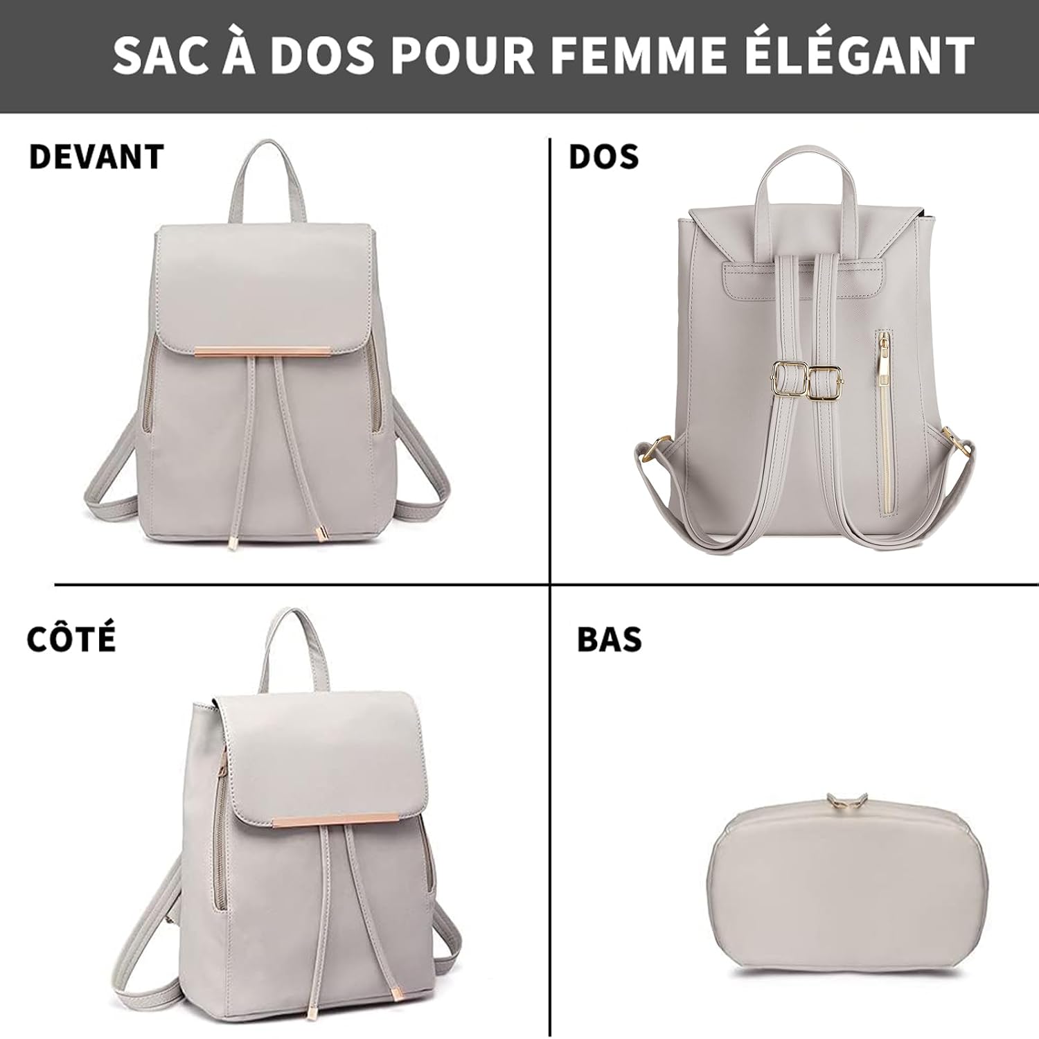 Thumbnail 6 de Miss Lulu Petit Sac à Dos Femme Imperméable et Léger — Confort et Élégance au Quotidien