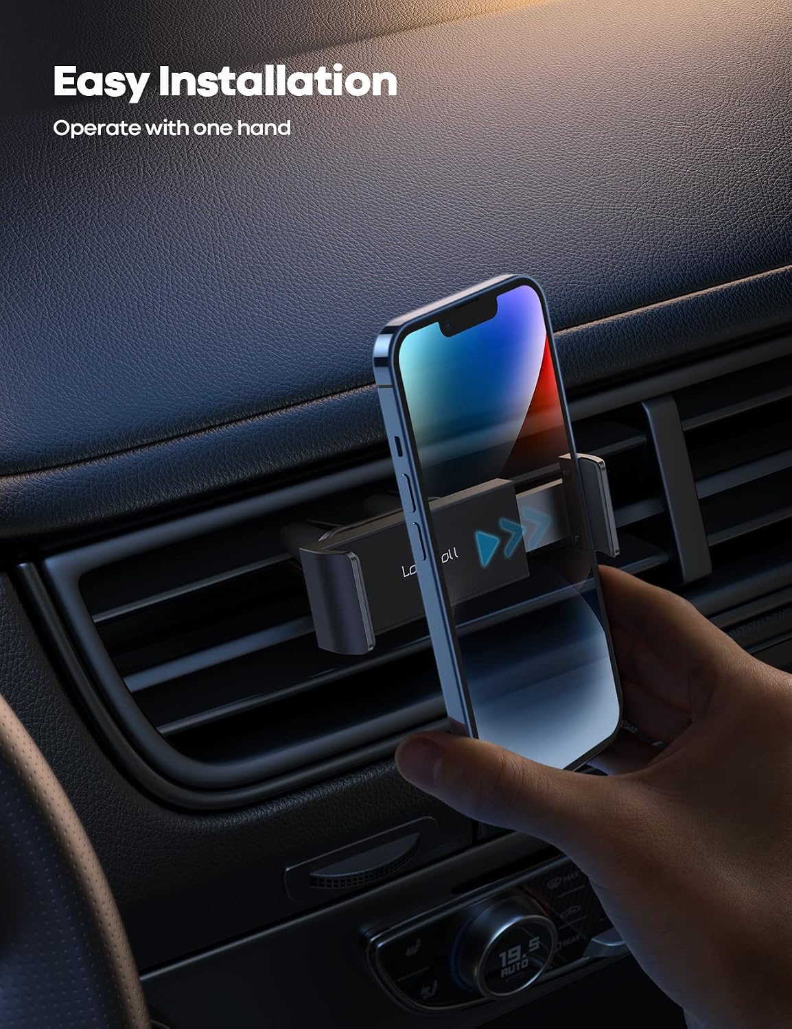 Thumbnail 1 de Lamicall Supporto Auto per Smartphone: Sicuro, Rotante a 360° e Facile da Installare