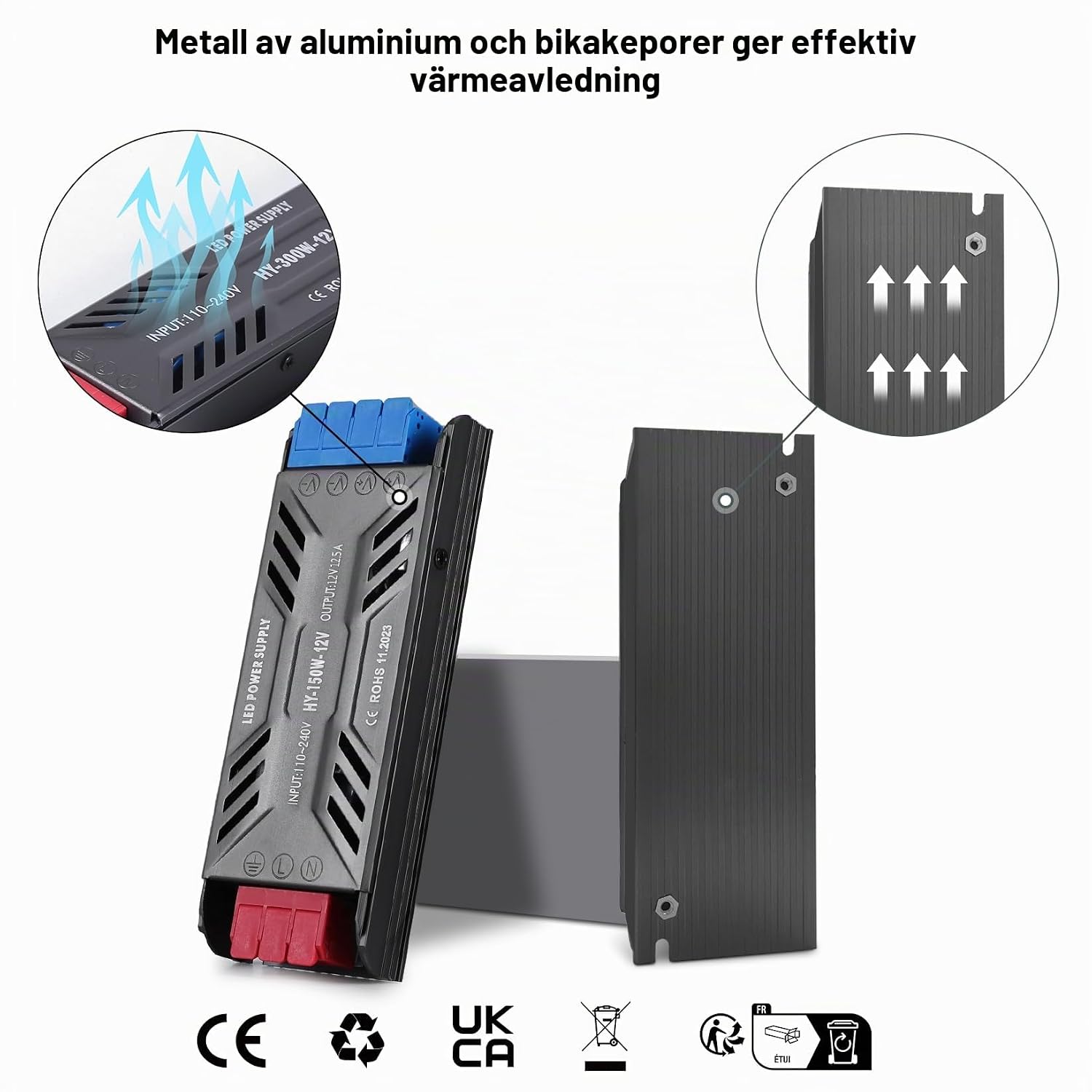 Thumbnail 2 de BRIMETI LED-transformator 24 V 200 W, 8,33 A med konstant spänning
