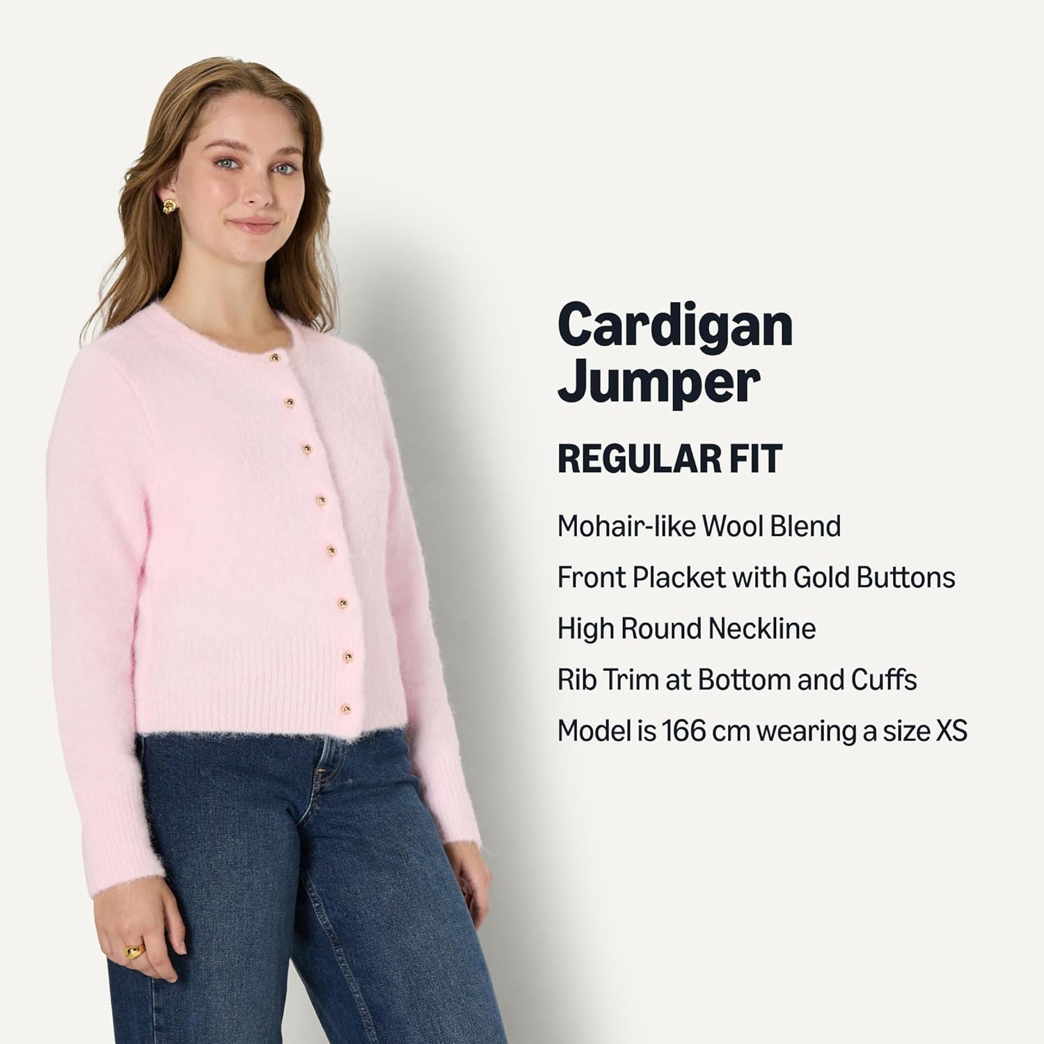 Thumbnail 3 de Amazon Essentials Women's Regular-Fit Faux Mohair Button-Down Cardigan