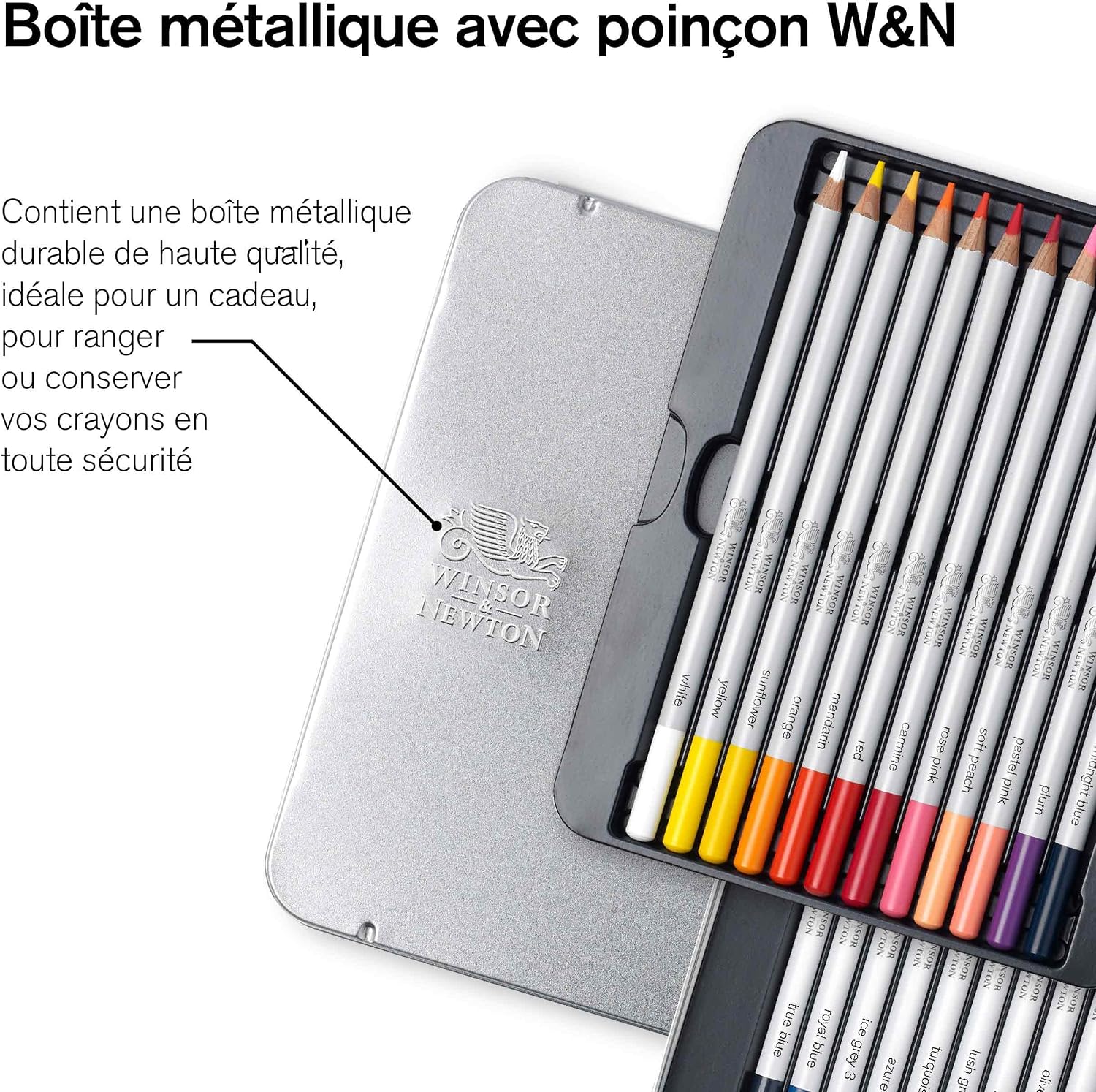 Detalle de Winsor & Newton Studio Collection Crayons de Couleur X24