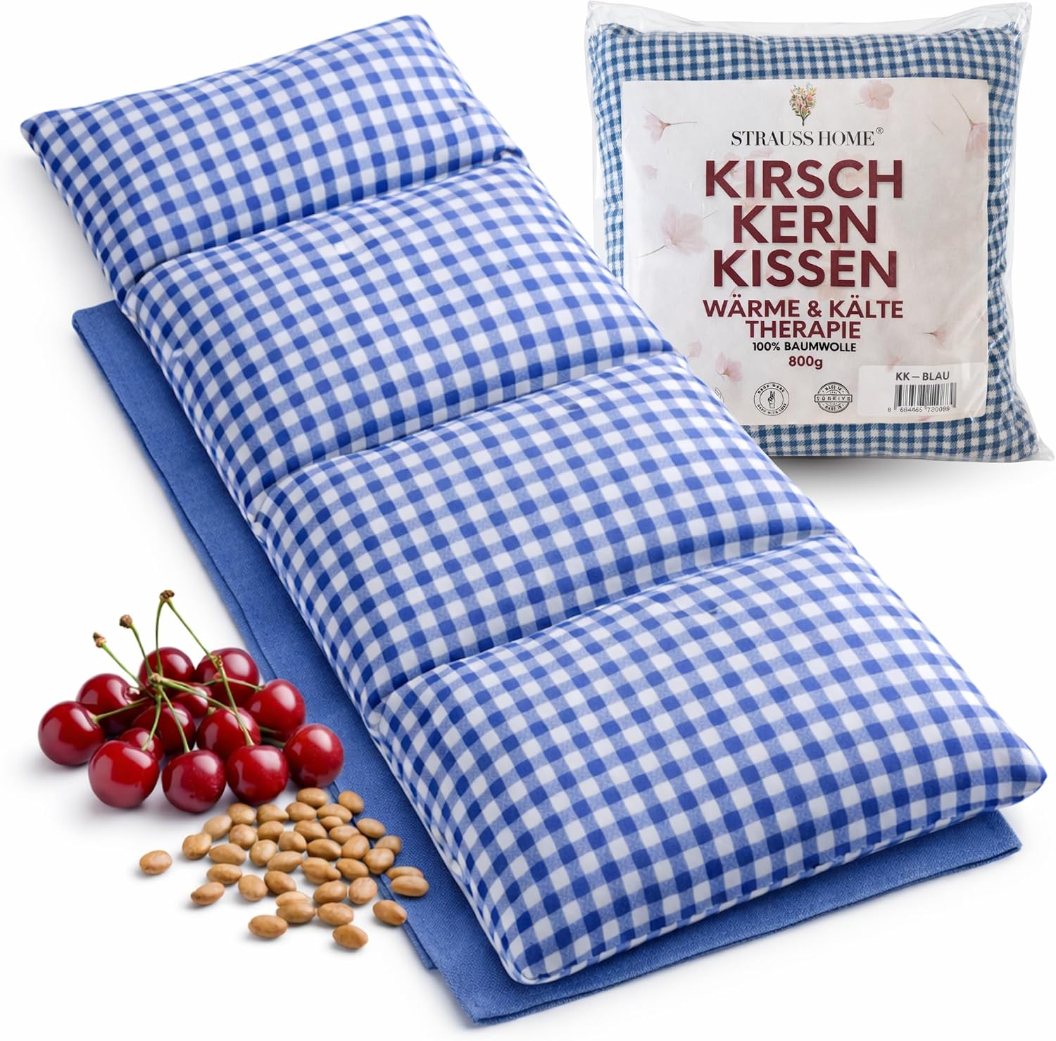 Detalle de Strauss Home Kirschkernkissen 50x20 cm