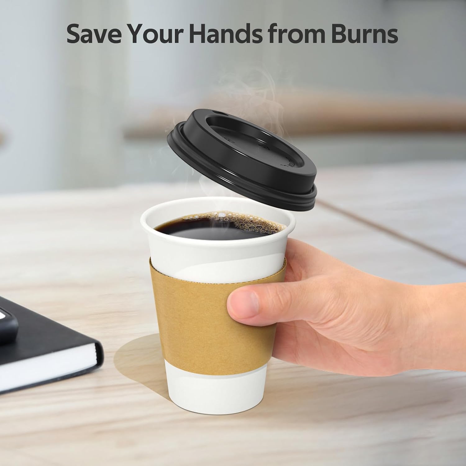 Thumbnail 2 de Dealusy 12 oz Disposable Coffee Cups
