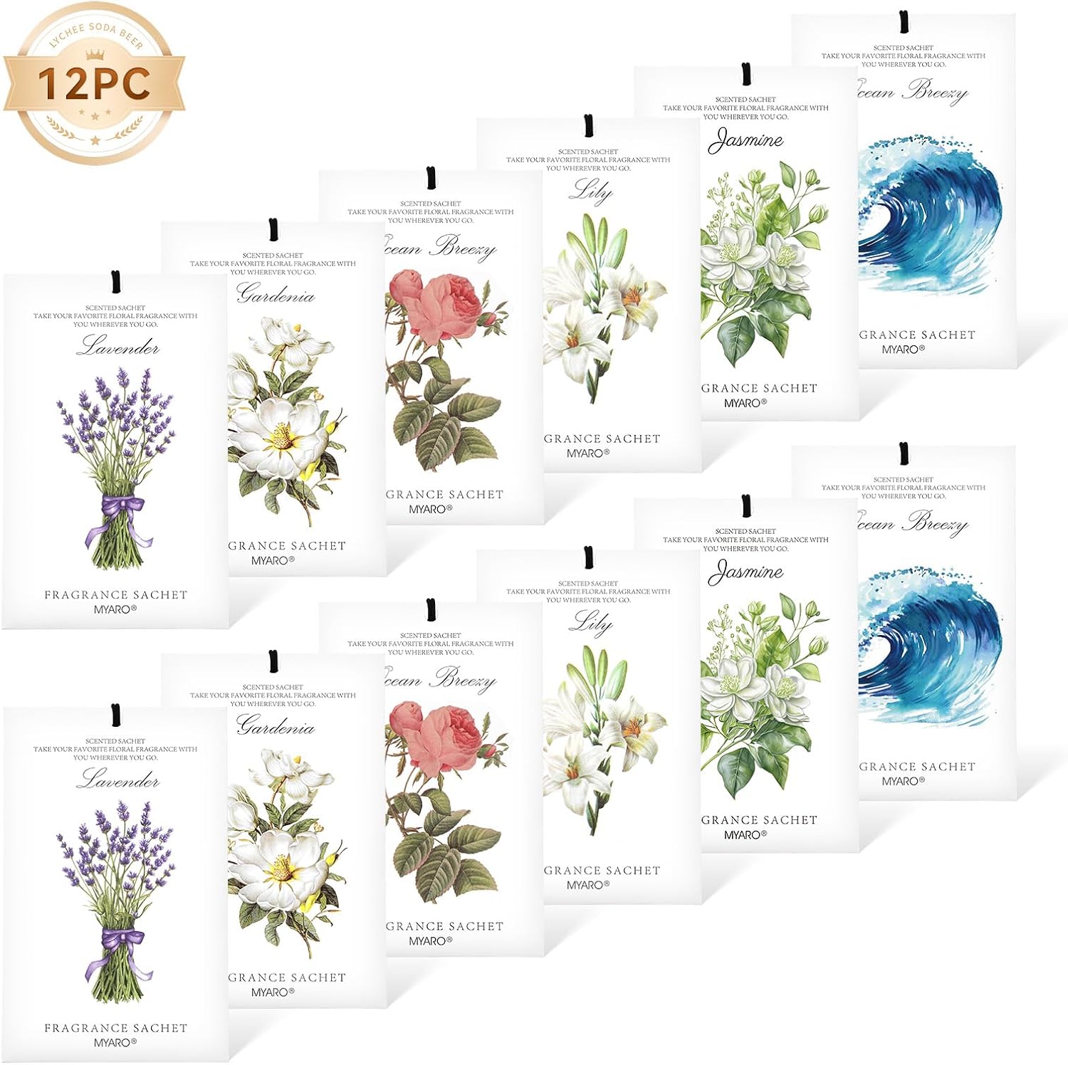 Detalle 2 de MYARO Scented Sachets, 12-Pack