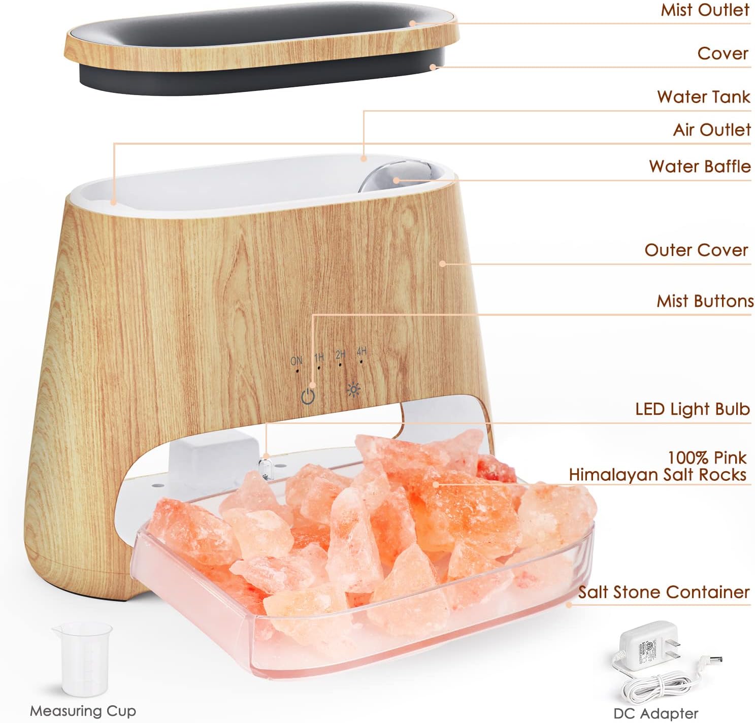 Thumbnail 6 de SALKING 2-in-1 Ultrasonic Diffuser 150ml 🕯