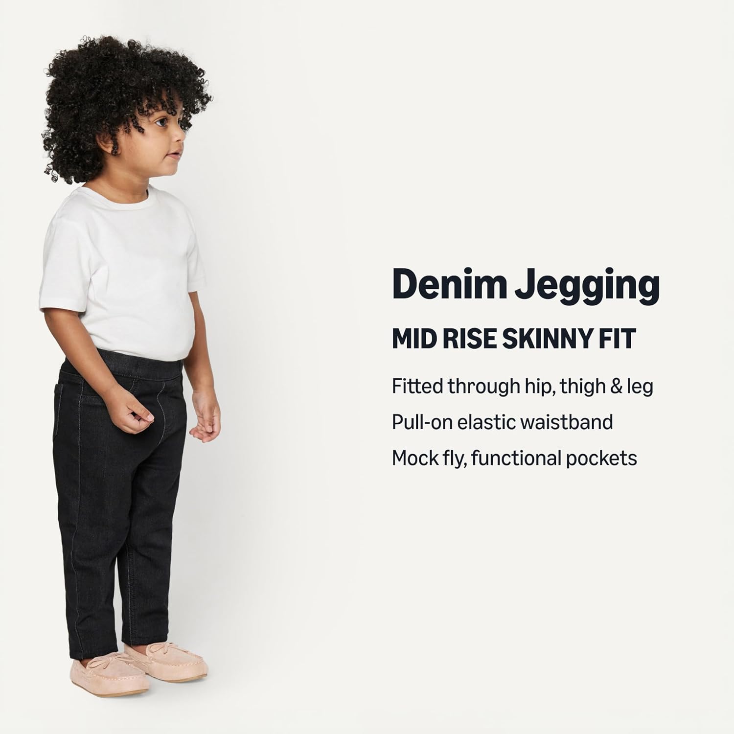 Thumbnail 2 de Amazon Essentials Mädchen Denim-Jegging mit weichem Stretch und mittelhohem Bund