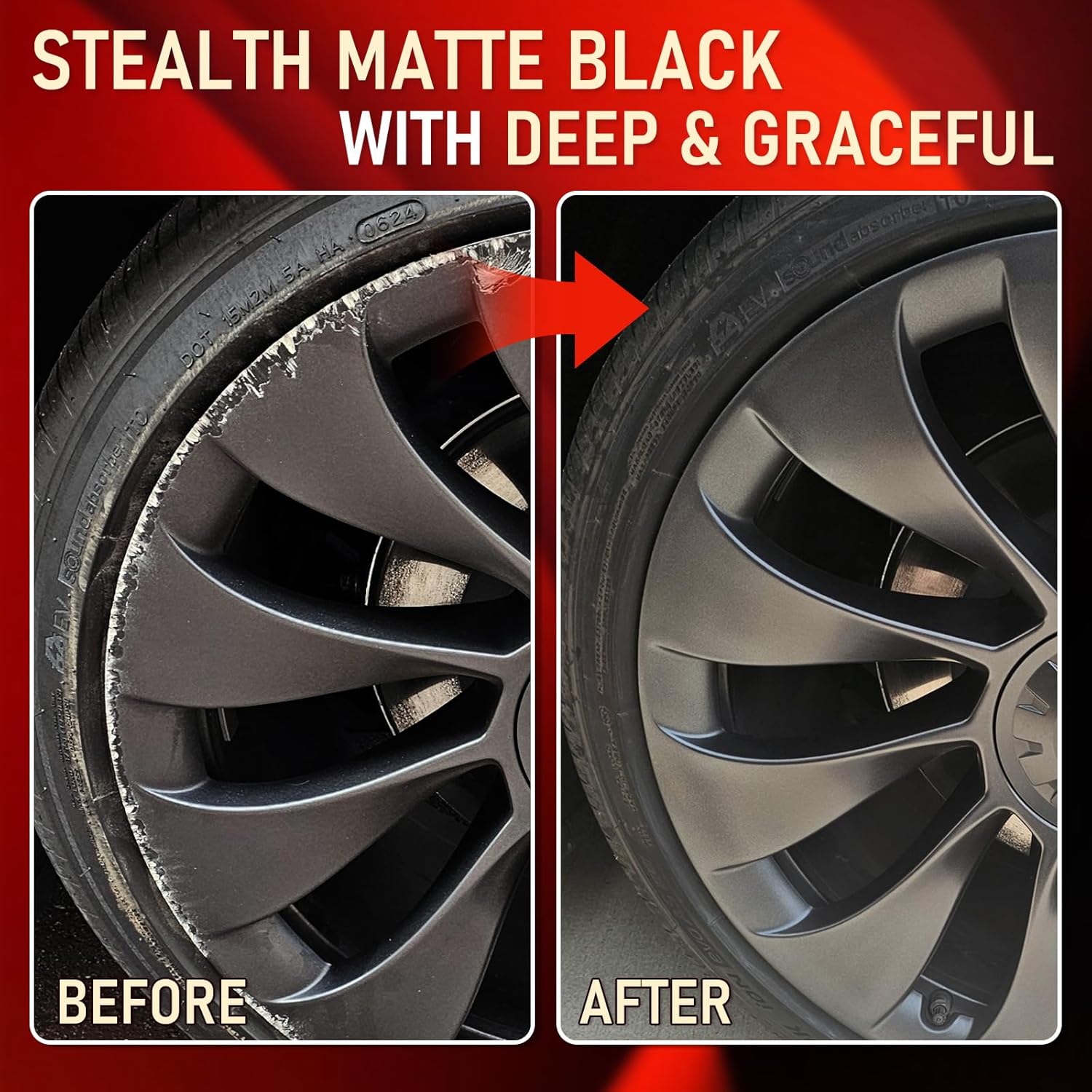 Thumbnail 2 de SMAPHY Matte Black Rim Touch-Up Paint for Wheels 🖌
