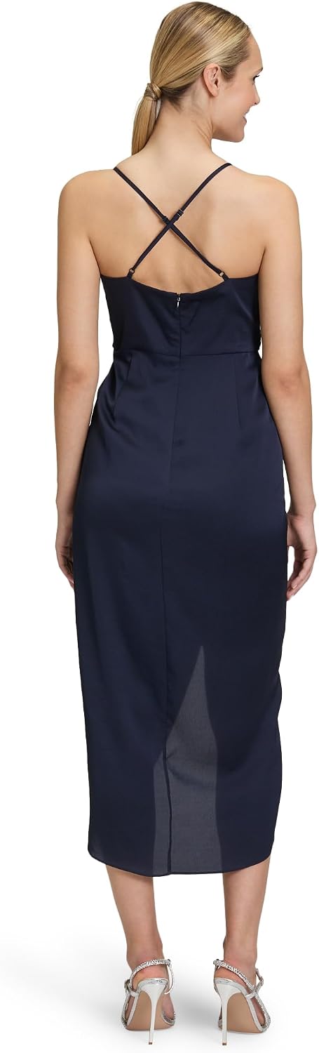 Detalle 2 de Vera Mont Damen Abendkleid mit Raffung