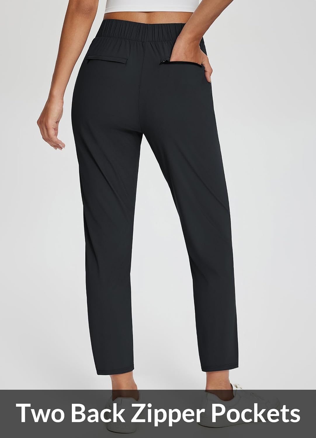 Thumbnail 5 de baleaf Women's Travel Pants: Lightweight Stretch, 7/8 Ankle, Zipper Pockets – Petite