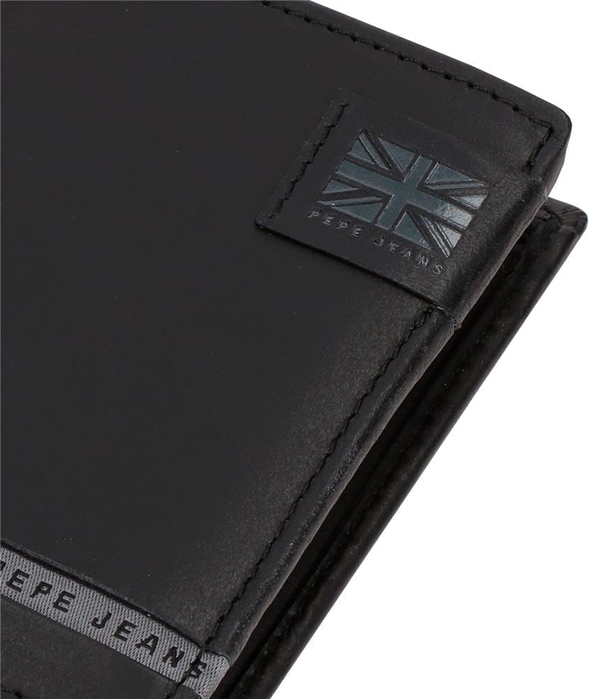 Detalle de Pepe Jeans Portefeuilles en cuir avec porte-monnaie et protection RFID – De Joumma Bags