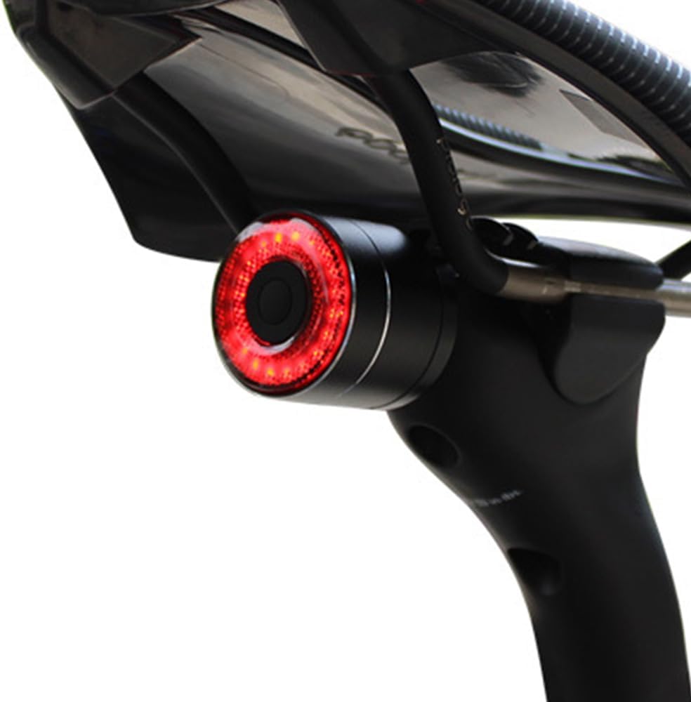 Fanale Posteriore per Bicicletta con Ricarica USB e Rilevamento Frenos – 4 Modalità, Impermeabile IPX6