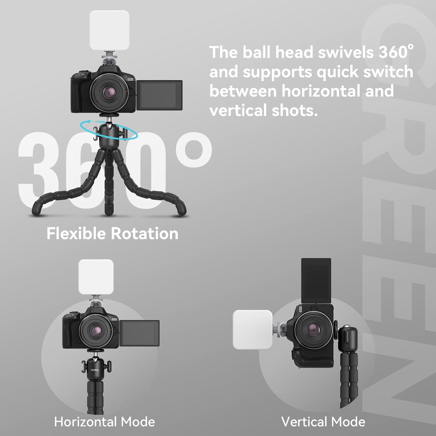 Thumbnail 3 de SmallRig Flexible Tripod Kit with LED Light