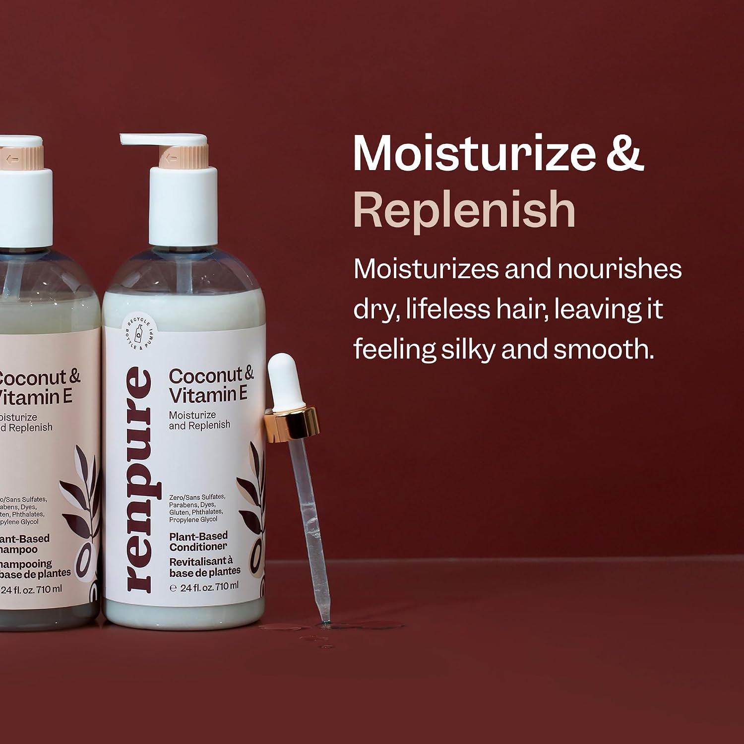 Detalle 2 de Renpure Conditioner Coconut Vitamin E 24 oz