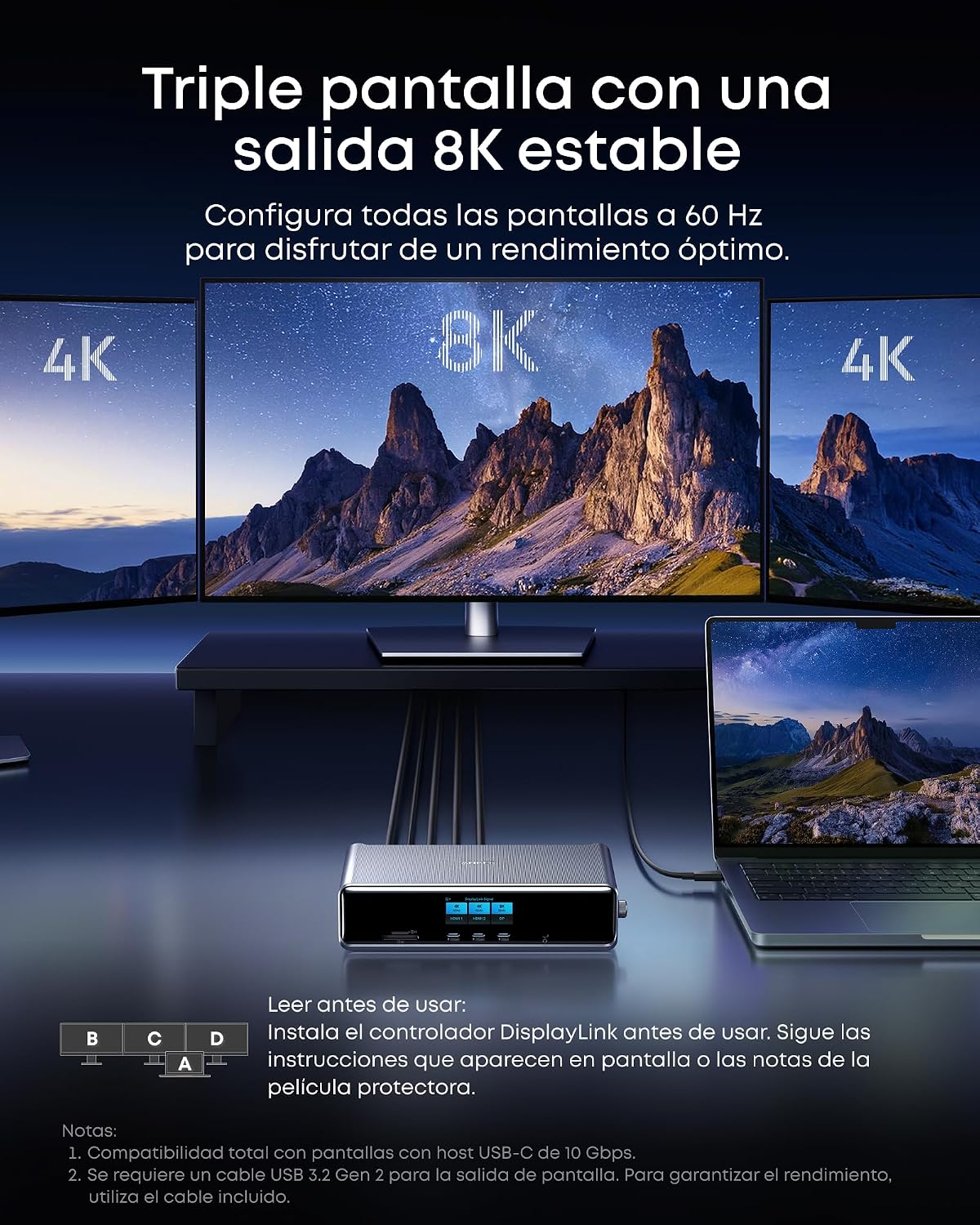 Thumbnail 2 de Anker Prime DL7400 Estación de Acoplamiento 14 en 1