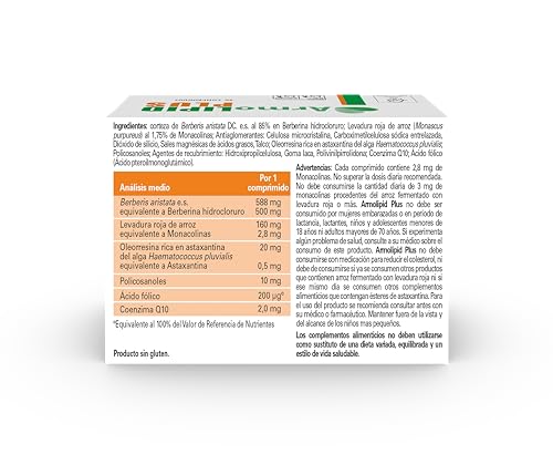 Detalle 2 de ARMOLIPID ArmoLIPID PLUS 60 comprimidos 🩺