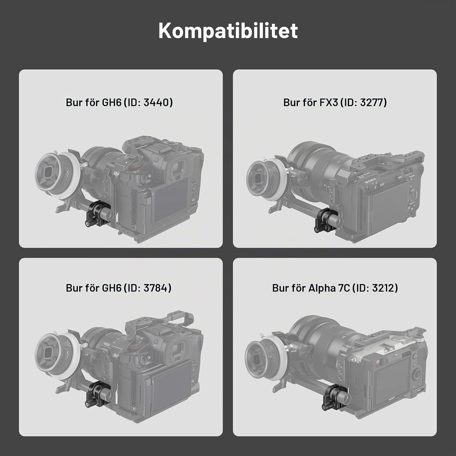 Thumbnail 5 de SMALLRIG 3598 enkelstångsklämma för 12 mm- och 15 mm-stänger