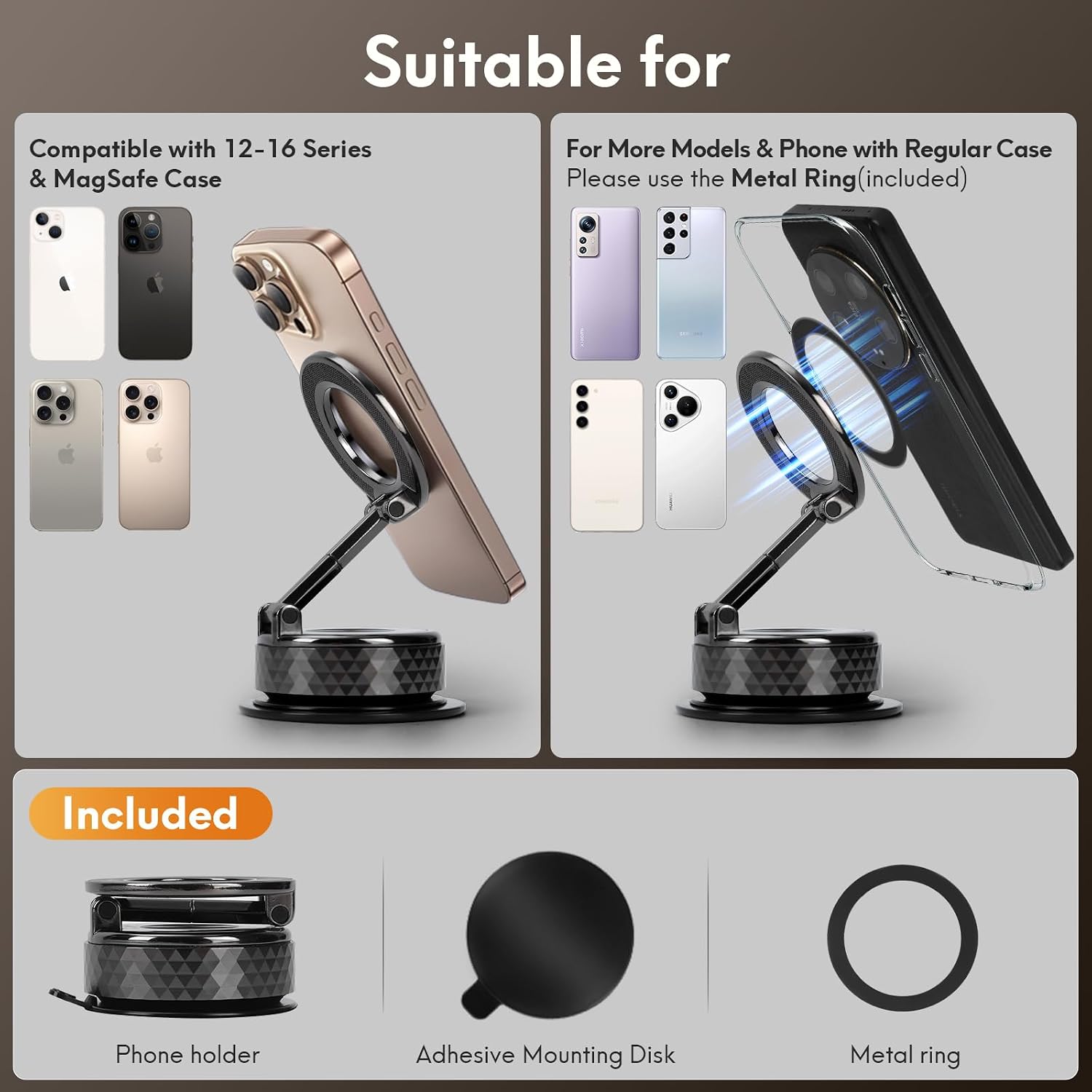 Detalle de Saikkl Magnetische Handyhalterung Auto 360°