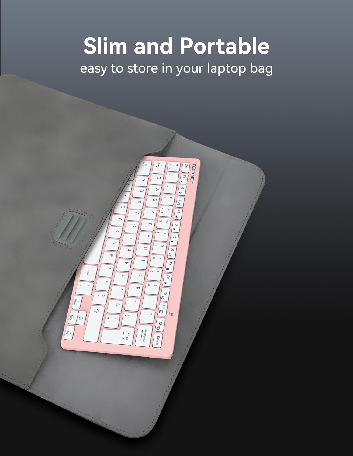 Thumbnail 6 de TECKNET 2.4G Wireless Keyboard for Windows/Chrome OS (UK Layout) – Compact, Silent and Battery-Efficient